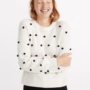 Madewell Womens Size Small Brockton Bobble Sweater In Coziest Yarn Long Sleeve